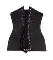 Underbust Corset Satin Schwarz | Aderlass