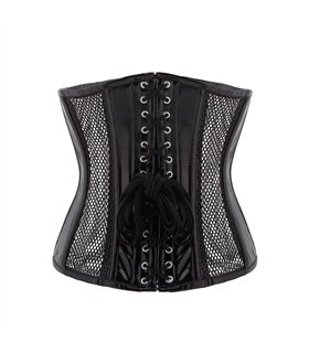 Underbust Corset Net Schwarz | Aderlass