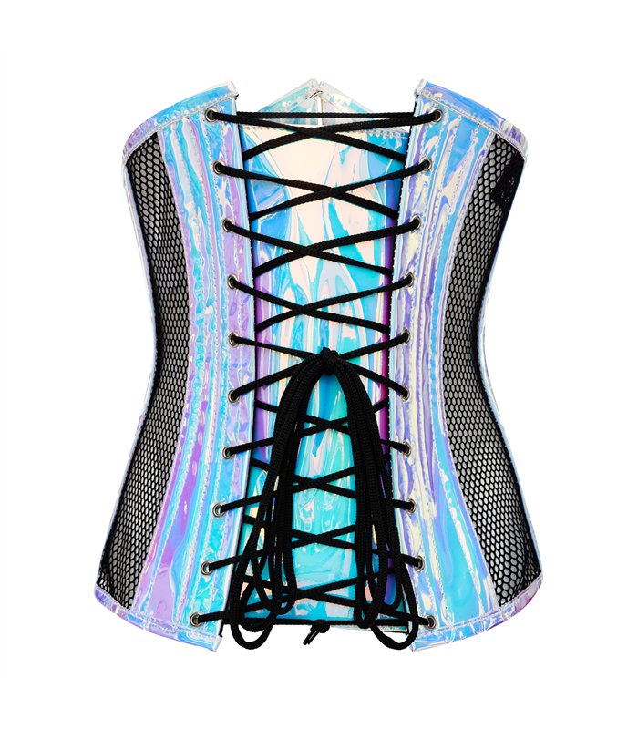 Underbust Corset Holo Blue-Purple | Aderlass