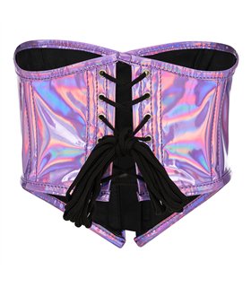 Aderlass Bustier Holo Blue-Purple