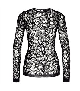 Aderlass Mesh Top Longsleeve XS-3XL Schwarz