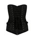 Steampunk Corset Brocade Schwarz | Aderlass