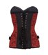 Steampunk Corset Brocade Rot | Aderlass