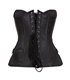 Steampunk Corset Leather Schwarz | Aderlass