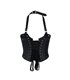 Rockstar Corset Bustier Leather Schwarz | Aderlass