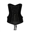 Corset Velvet Schwarz | Aderlass