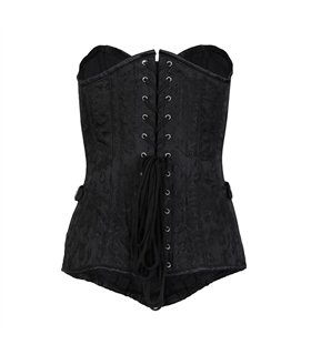 Corset Brocade Schwarz | Aderlass