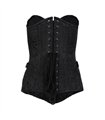Aderlass Corset Brocade Schwarz