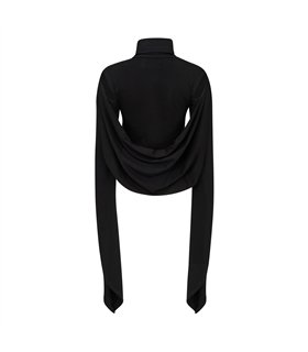 Witch Crop Cape Schwarz | Aderlass