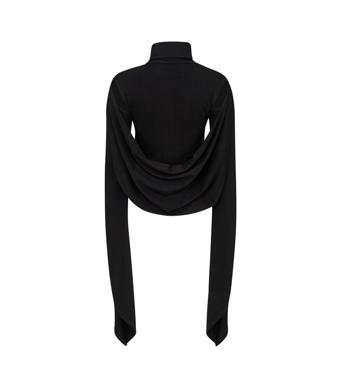 Witch Crop Cape Schwarz | Aderlass