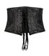 Waist Corset Leather Schwarz | Aderlass