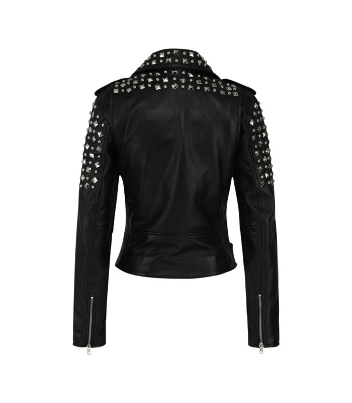 Aderlass Ladys Rockstar Jacket Nappa Leather Schwarz