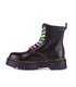8-Eye Boots Plateau Leather Pride Edition Black-Purple | Aderlass