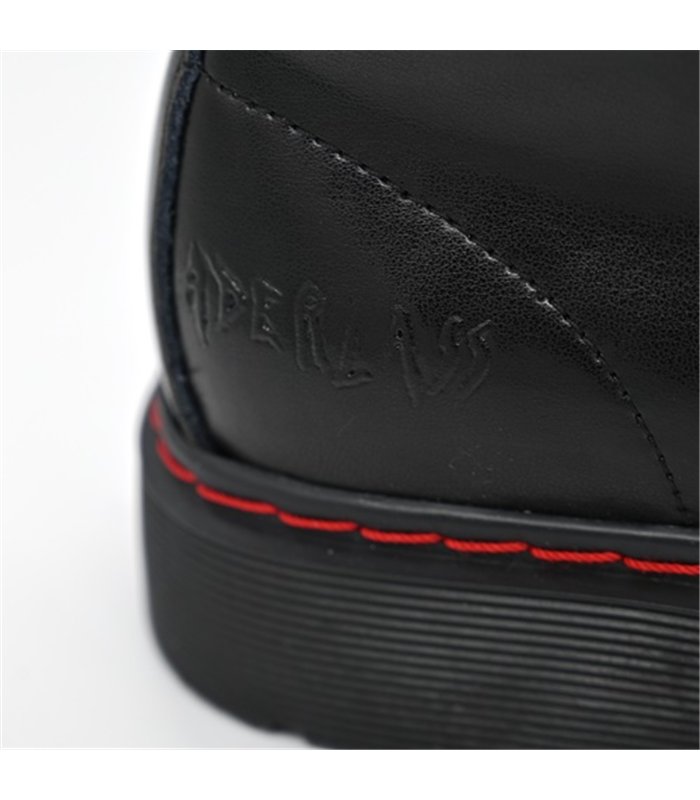10-Eye Boots Leather Schwarz | Aderlass