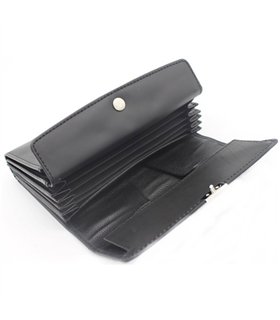 Waiter Wallet Leather Portemonnaie Schwarz | Aderlass