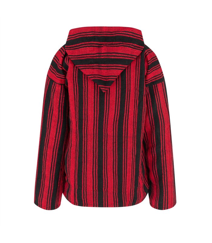 Black Pistol Baja Hoodie Wool Schwarz Rot | Aderlass
