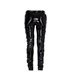 Lovesect Skinny Pants Laced Up Shiny PVC Schwarz