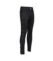 Skinny Pants Laced Up Denim Schwarz | Aderlass