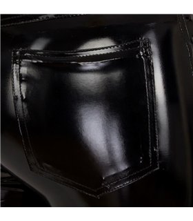 Skinny Pants Shiny PVC Schwarz | Aderlass