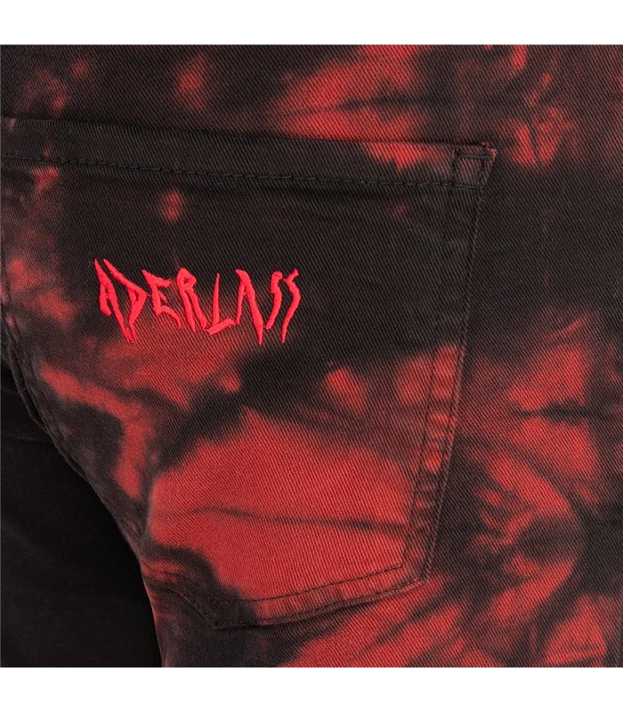 Aderlass Freak Pants Tie Dye Schwarz Rot