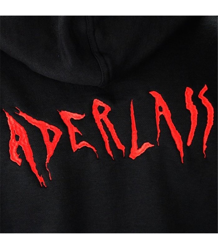 Zip Hoodie Kapuzen-Jacke Schwarz | Aderlass