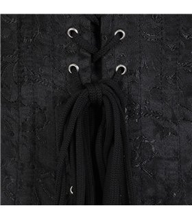 Aderlass Underbust Corset Brocade Schwarz