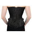 Aderlass Steampunk Corset Brocade Schwarz