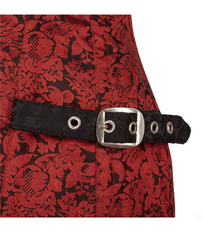 Steampunk Corset Brocade Rot | Aderlass