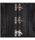 Aderlass Steampunk Corset Leather Schwarz