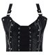 Aderlass Rockstar Corset Bustier Leather Schwarz