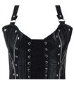 Aderlass Rockstar Corset Bustier Leather Schwarz