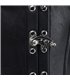 Steampunk Underbust Corset Leather Schwarz | Aderlass