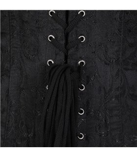 Corset Brocade Schwarz | Aderlass