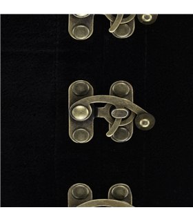 Aderlass Steampunk Waist Corset Velvet Schwarz