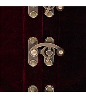 Aderlass Steampunk Waist Corset Velvet Bordeaux