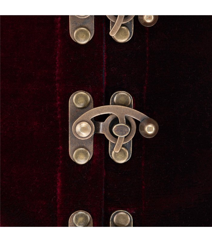 Steampunk Waist Corset Velvet Bordeaux | Aderlass