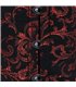 Waist Corset Brocade Schwarz Rot | Aderlass