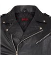 Mens Biker Jacket Leather Schwarz | Aderlass