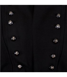 Ladys Pirate Coat Wool Schwarz | Aderlass