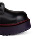 8-Eye Boots Plateau Leather Black-Purple | Aderlass
