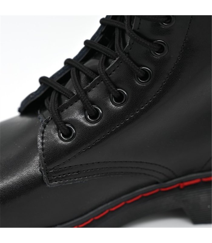 10-Eye Boots Leather Schwarz | Aderlass
