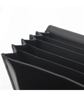 Waiter Wallet Leather Portemonnaie Schwarz | Aderlass