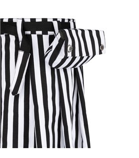 Black Pistol Short Kilt Stripe Schwarz-Weiss