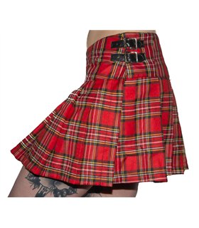 Black Pistol Buckle Mini Tartan Rot gr?n