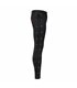 Skinny Pants Laced Up Denim Schwarz | Aderlass