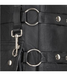 Fight Kilt Leather Schwarz | Aderlass