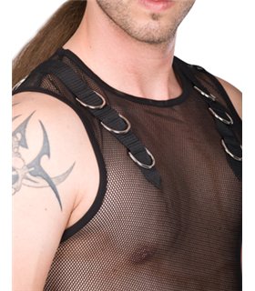 Aderlass Tank Vest Net Schwarz