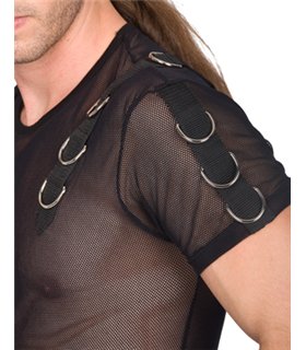 Aderlass Battle Shirt Net Schwarz