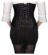 Underbust Corset Satin Schwarz | Aderlass