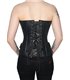 Steampunk Corset Leather Schwarz | Aderlass